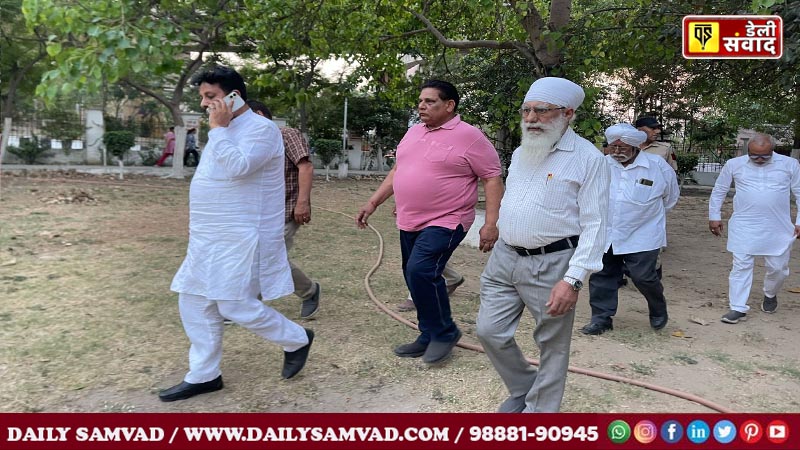 MLA Raman Arora visited Jagjit Singh Park