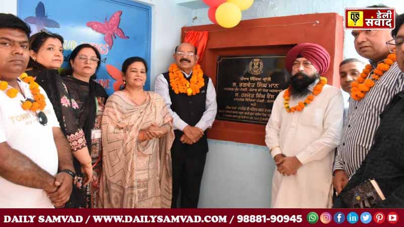 infrastructure in 35 government schools of Jalandhar was enhanced with Rs 2.32 crore