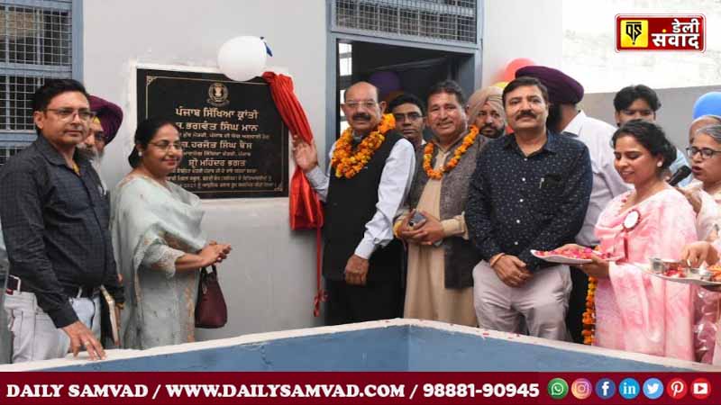 infrastructure in 35 government schools of Jalandhar was enhanced with Rs 2.32 crore