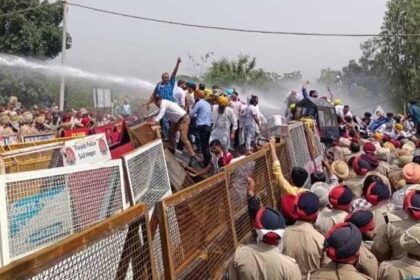 मुख्यमंत्री का सिसवां फार्म हाउस घेरने जा रहे AAP नेताओं और पुलिस में भिड़ंत, बैरिकेडिंग तोड़ी