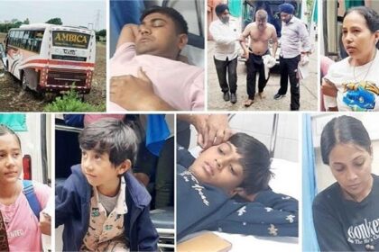 Punjab News: श्री दरबार साहिब अमृतसर जा रही बस नैशनल हाईवे पर हुई हादसे का शिकार, 25 घायल
