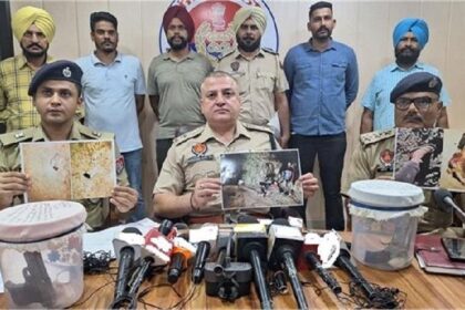 Encounter In Punjab: पुलिस और गैंगेस्टरों के बीच मुठभेड़, दो गिरफ्तार: एक के पैर में लगी गोली