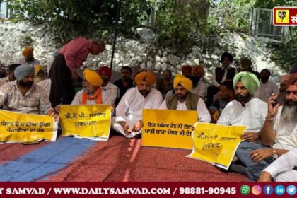 4 Cabinet Ministers and AAP MLAs join day-night protest in Nangal to protect Punjab's water