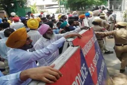पंजाब: CM भगवंत मान के जनता दरबार में जमकर हंगामा, सरकार के खिलाफ नारेबाजी