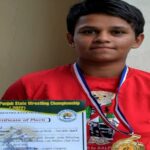 इनोसेंट हाट्र्स की मानसी का 24वीं अंडर-17 गर्ल्स पंजाब स्टेट रेसलिंग चैंपियनशिप 2022 में शानदार प्रदर्शन