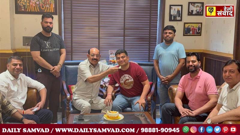 Cabinet Minister's PA Kuldeep Gagan's birthday celebrated