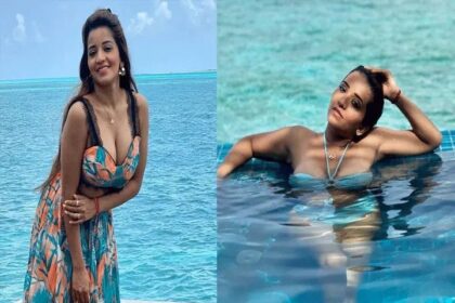 मोनालिसा का ब्लू बिकिनी में दिखा किलर अंदाज, देखें तस्वीरें