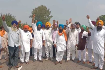 Punjab News: 28 मांगो को लेकर किसानों ने जम्मू-अमृतसर नेशनल हाईवे को बंद कर किया प्रदर्शन
