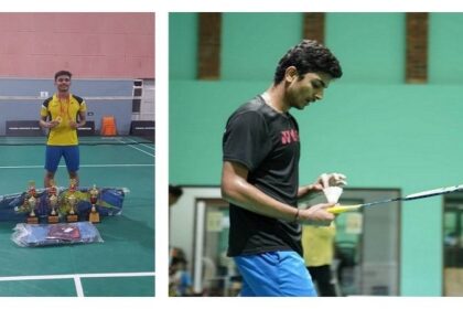 इनोसैंट हाट्र्स के अभिनव ठाकुर पंजाब स्टेट बैडमिंटन में दोहरा खिताब जीतकर सर्वश्रेष्ठ खिलाड़ी घोषित