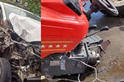 Road Accident: ट्रैक्टर से टकराई मंत्री की कार, मंत्री और ड्राइवर घायल