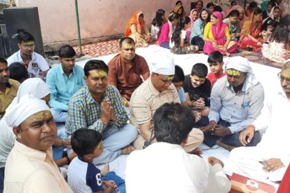 भारत नगर में लोकजन सेवा सोसाइटी की तरफ से महामाई का जागरण 11 सितंबर को, झंडे की रस्म अदा की गई