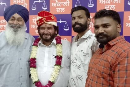 अकाली प्रत्याशी चंदन ग्रेवाल का स्वागत, द्रविड बोले - अकाली दल को मजबूत बनाना है