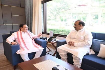 Punjab News: अश्विनी शर्मा ने भाजपा के राष्ट्रीय अध्यक्ष जे.पी.नड्डा से की मुलाकात, पंजाब के मुद्दों पर की चर्चा