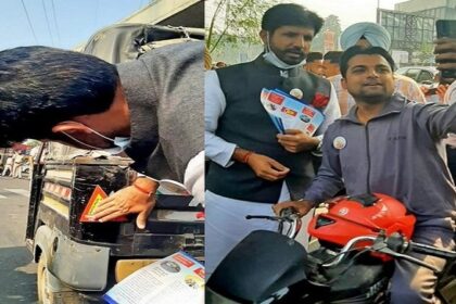 ट्रांसपोर्ट मिनिस्टर राजा वडिंग पहुंचे जालंधर, सड़कों पर लोगों को बांटे पर्चे, जाने वजह