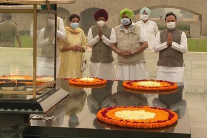 धरने पर बैठे कैप्टन, पंजाब से सौतेले रूख पर केंद्र व राज्यपाल की भूमिका पर उठाए सवाल