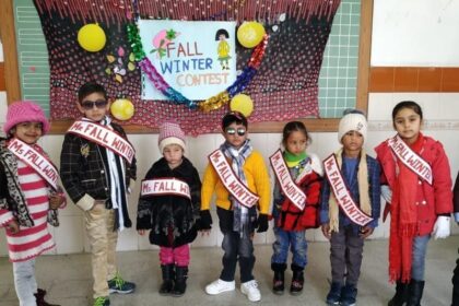 डिप्स चेन में विंटर फाल रैम्प वॉक प्रतियोगिता आयोजित