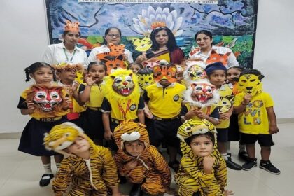 DIPS: डिप्स के विद्यार्थियों ने टाइगर को बचाने का दिया संदेश