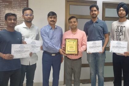 IKGPTU: आई.के.जी पी.टी.यू के स्टूडेंट्स को प्रोजेक्ट पेपर "निर्माण सामग्री में स्क्रैप रबड़ टायर का उपयोग" को मिला सर्वश्रेष्ठ पेपर का पुरस्कार