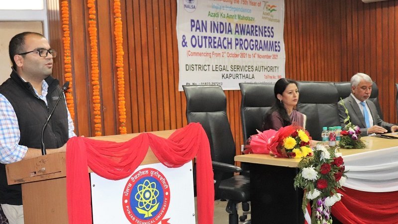 IKGPTU में जिला कानूनी सहायता अथॉरिटी की तरफ से जागरूकता सेमिनार आयोजित