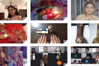 इनोसैंट हाट्र्स ग्रुप ऑफ इंस्टीटयूशंस में छात्राओं ने मनाया आनलाइन करवा चौथ