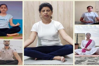 इनोसेंट हाट्र्स में इंटरनैशनल योगा दिवस पर अध्यापकों अभिभावकों एवं विद्यार्थियों ने किया योग