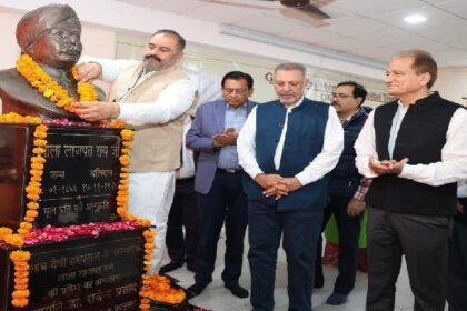 Jalandhar News: सेहत मंत्री व सांसद ने अमर शहीद लाला लाजपत राय को किया नमन