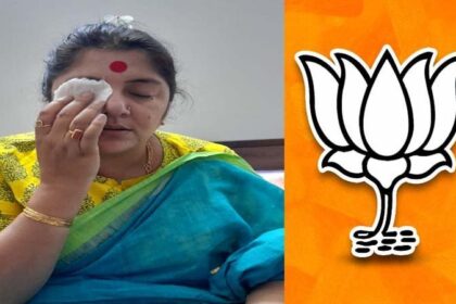भाजपा की महिला सांसद के चेहरे पर फेंका गया जहरीला रंग, देखें VIDEO