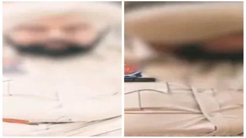 Punjab News: पंजाब पुलिस के कर्मचारी की शर्मनाक हरकत, वीडियो हो रहा वायरल