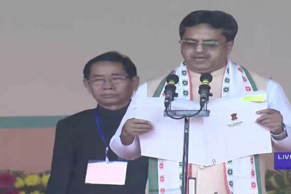 Manik Saha: माणिक साहा ने लगातार दूसरी बार ली मुख्यमंत्री पद की शपथ