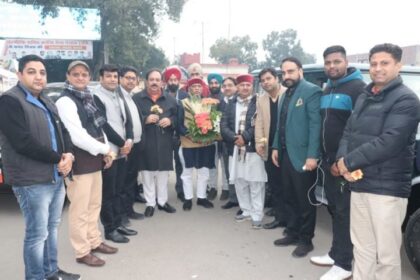 भाजपा राष्ट्रीय उपाध्यक्ष व सांसद प्रभात झा के जालंधर आगमन पर कार्यकर्ताओं ने किया स्वागत