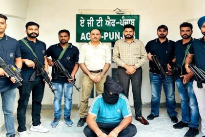 Punjab News: ए.जी.टी.एफ की बड़ी कार्रवाई, संतोख सिंह कत्ल केस का मुख्य शूटर गिरफ़्तार
