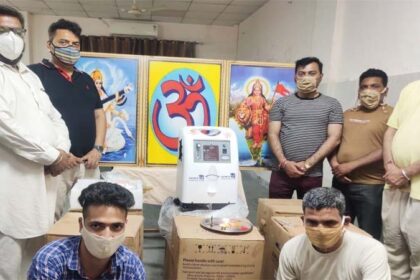 मंत्री सोम प्रकाश ने विद्या भारती पंजाब को दिए 5 ऑक्सीजन कॉन्सेंट्रेटर