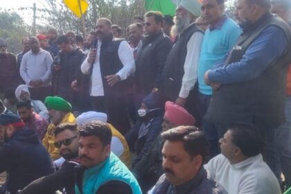 MLA सुशील रिंकू की अगुवाई में कांग्रेसियों ने जालंधर में किया चक्का जाम