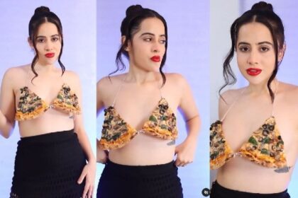 Urfi Javed Video: इस बार Urfi Javed ने ब्रालेट की जगह लगाए पिज्जा स्लाइस, देख आपके भी उड़ जाएंगे होश