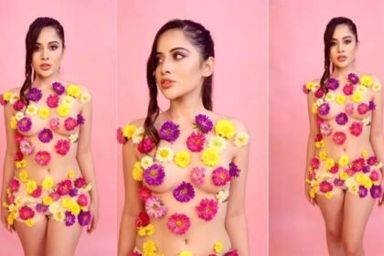 ना टॉप-ना ब्रा, Urfi Javed हुई पूरी तरह न्यूड, बदन पर फूल चिपकाकर लांघी सारी हदें