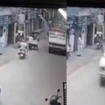 Speeding Audi car hit a Kulcha Chana cart captured on CCTV