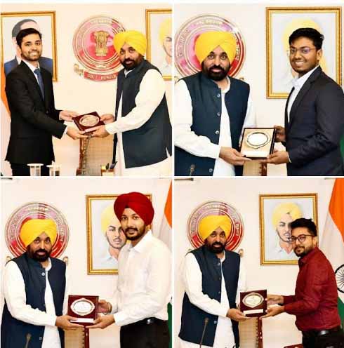 मुख्यमंत्री भगवंत मान ने नव-चयनित UPSC अफसरों को दी बधाई, पंजाब की समृद्ध संस्कृति और विरासत के दूत बनने के लिए किया प्रेरित