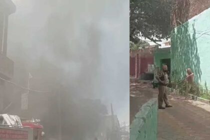 R- Breaking the wall of the factory so that the smoke collected inside could come out.