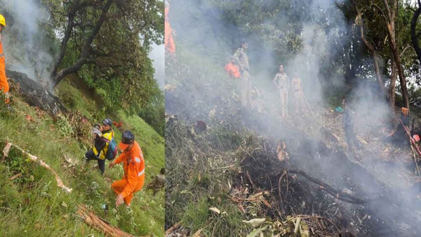 Helicopter returning from Kedarnath crashes between Gaurikund and Sonprayag
