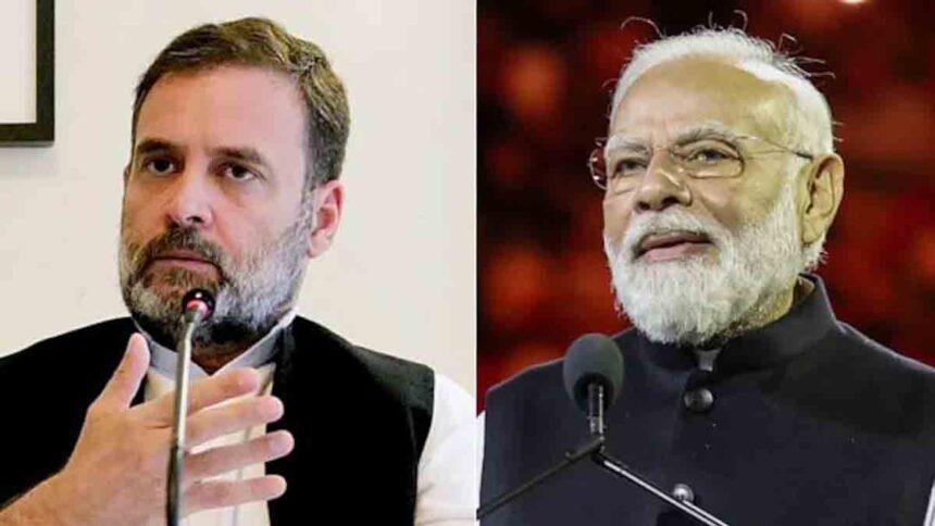 PM Narendra Modi and Rahul Gandhi