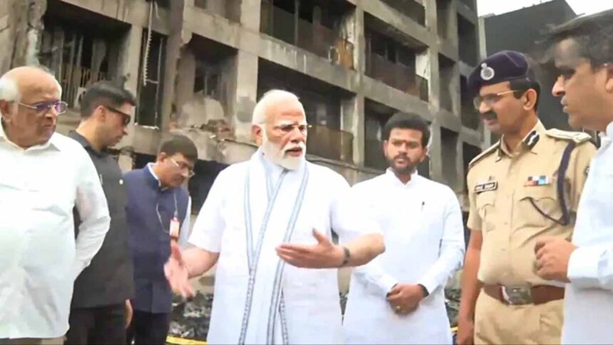 PM narendra Modi in Ahmedabad