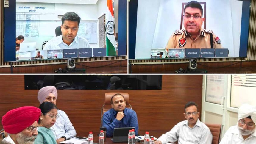 Punjab Chief Electoral Officer directs DC and Police Commissioner to ensure extra vigilance