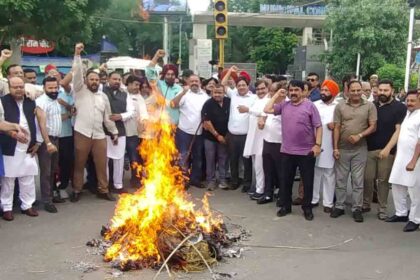 BJP Leader Protest in Jalandhar