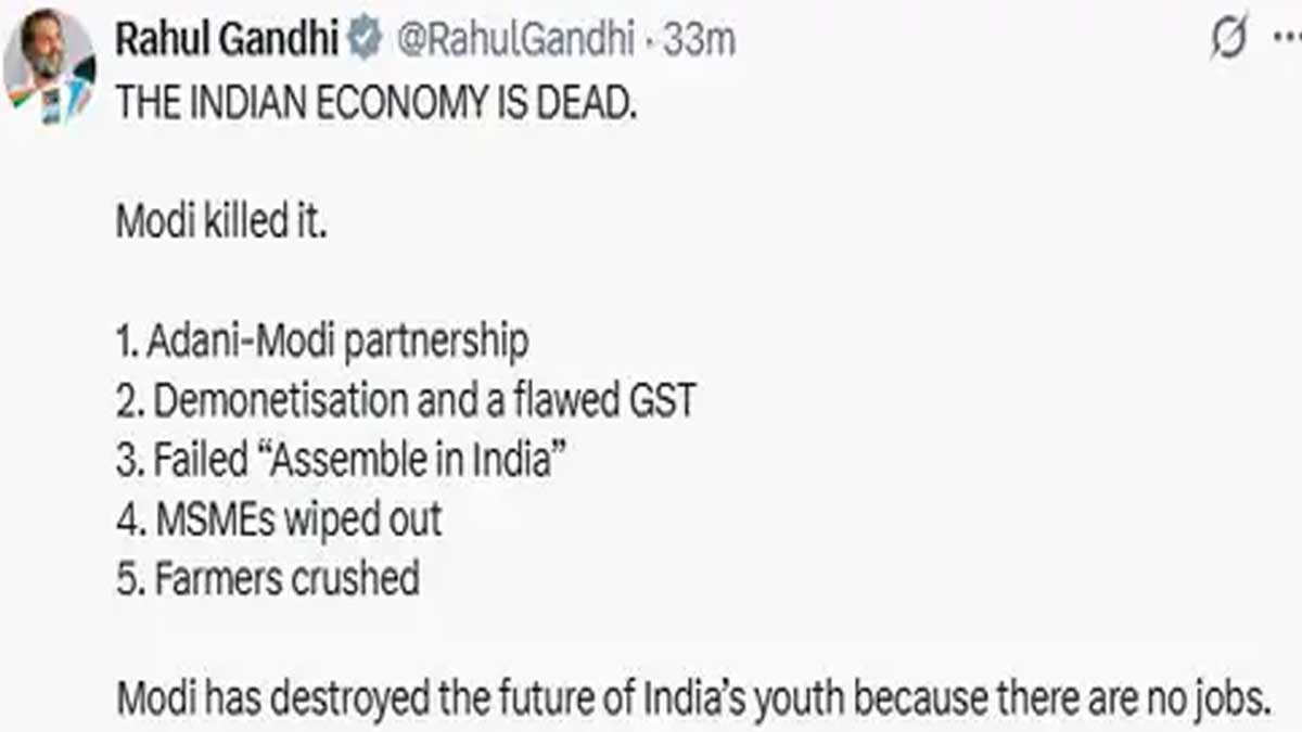 Rahul Gandhi Tweet