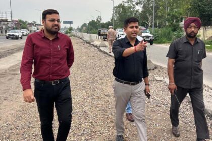 डिप्टी कमिश्नर ने जालंधर-फगवाड़ा मार्ग का किया निरीक्षण