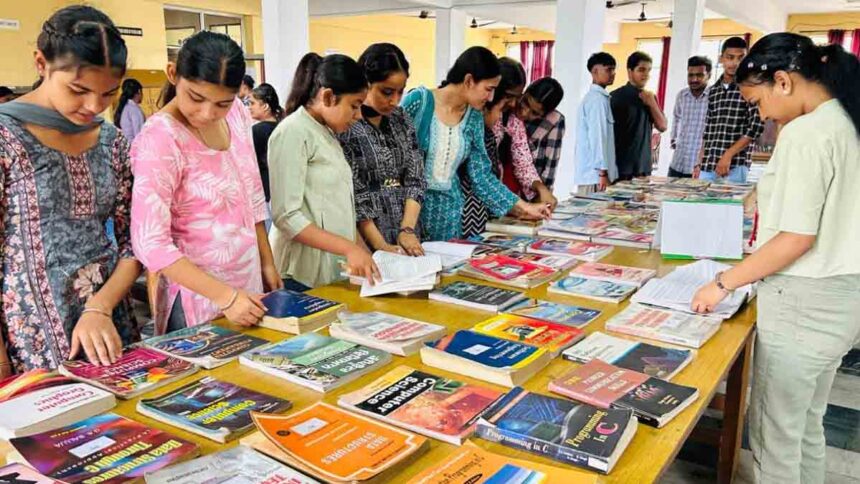 A book fair was organized at St. Soldier College