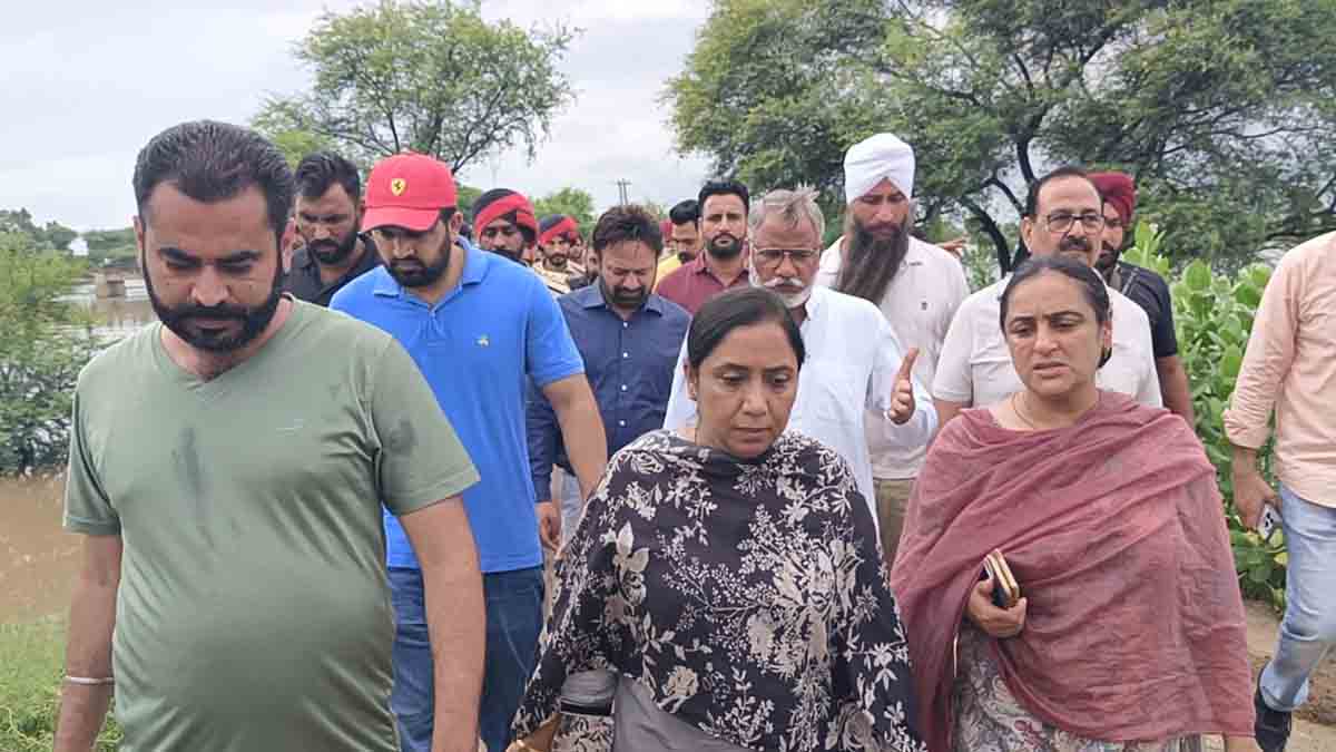 कैबिनेट मंत्री बलजीत कौर ने फाज़िल्का पहुंचकर राहत सामग्री वितरित किया