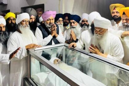 Harpal Singh Cheema reached Rada Sahib to pay last respects to Baba Baljinder Singh Ji