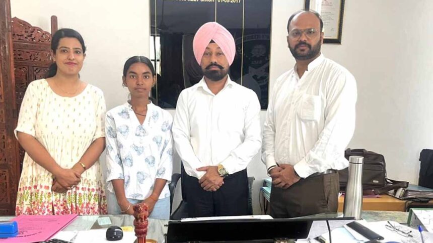 Pratima, a student of St. Soldier Group, received financial assistance
