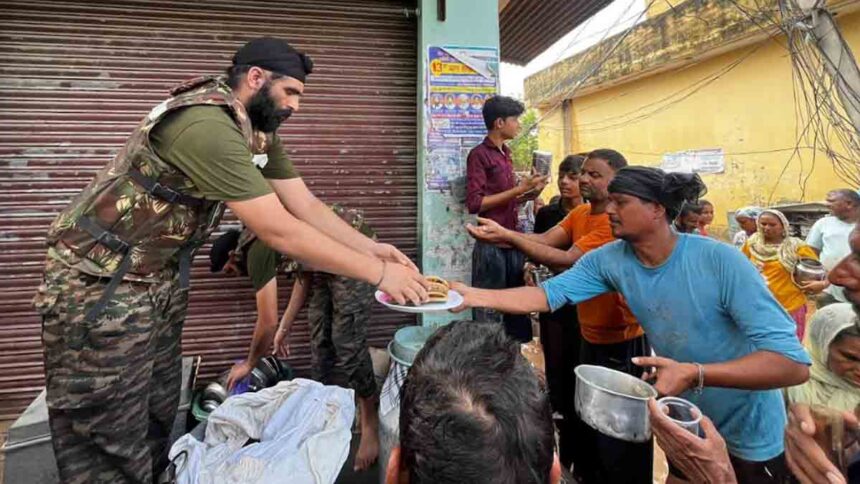 Teams of Punjab Police, NDRF, SDRF and Indian Army are working together in the flood affected areas